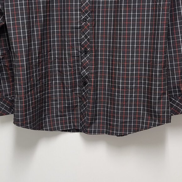 Galaxy by Harvic Shirt Button Up Mens Large Slim Fit Long Sleeve Check - Picture 3 of 16